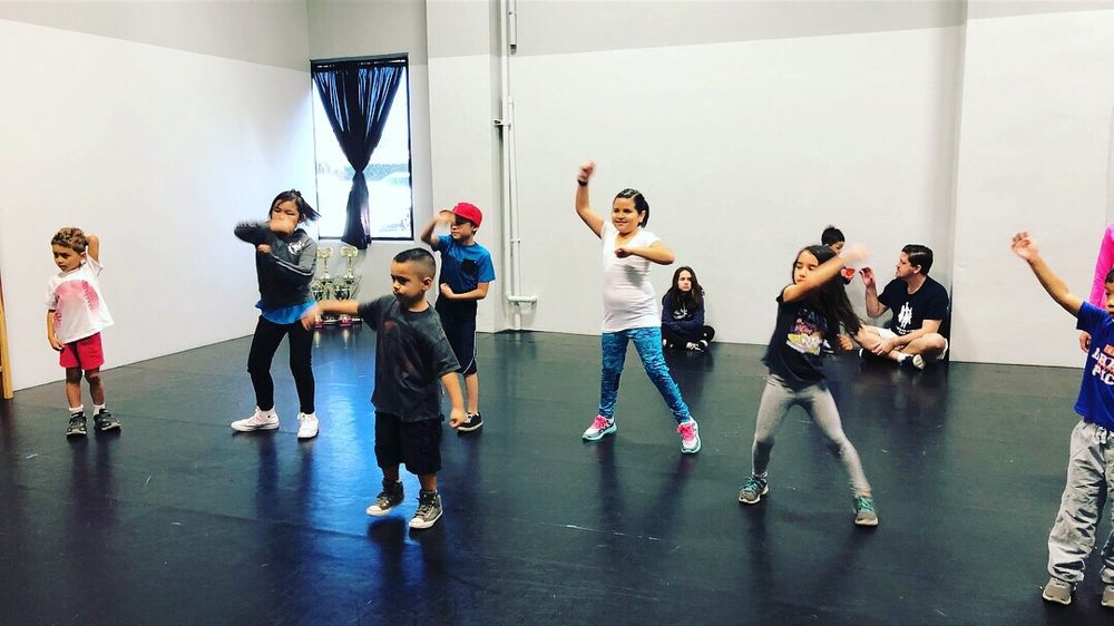 Academy dancers in training