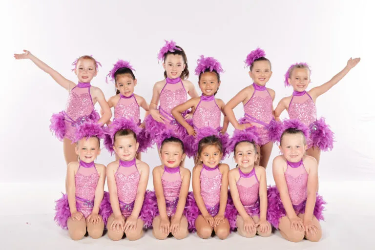 Children learning dance moves